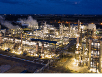 A Michigan manufacturing plant with IT systems running at night.